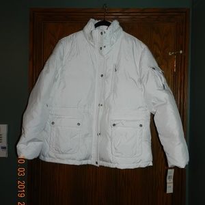 NWT Women's DKNY White Down Coat